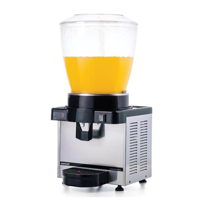 S22 Manuel Panoramik Fıskiyeli Soğuk İçecek Dispenseri 22 Litre Inox S22.AI