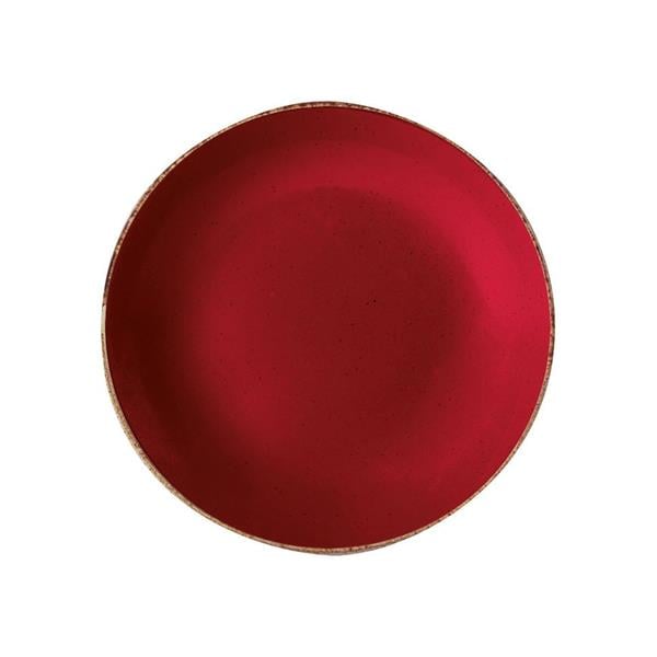 Porselen Seasons Kırmızı Çukur Tabak 21C
