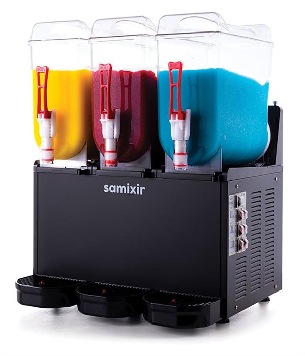 Slush Triple Meyve Suyu Dispenseri Üç Bölmeli Siyah SLUSH36.B