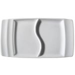 Porselen Safir 2 Bölmeli Kayık Tabak