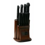 Eskitme Ahşaplı Mutfak Bıçak Seti