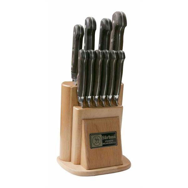 Naturel Ahşaplı Mutfak Bıçak Seti