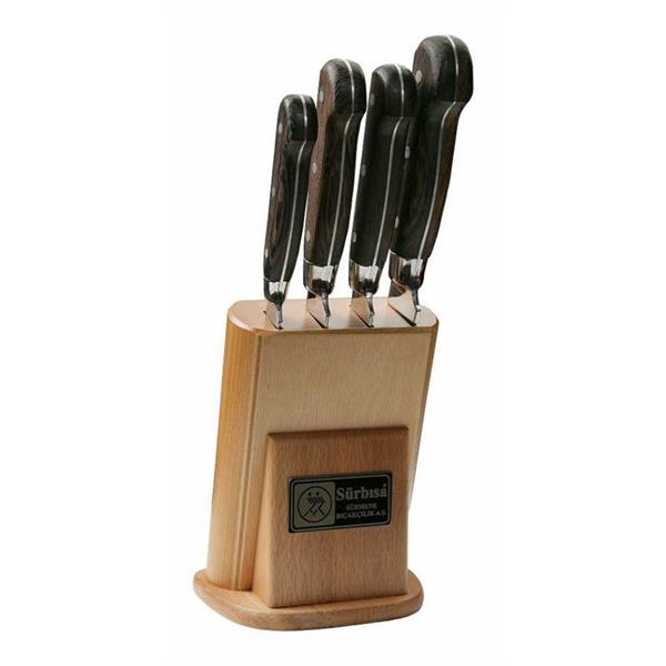 Naturel Ahşaplı Mutfak Bıçak Seti