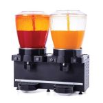 Panoramik Twin Manuel Fıskiyeli Soğuk İçecek Dispenseri 22+22 Litre Siyah SS44.AB