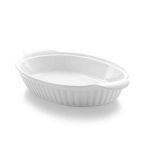 Porselen Fırın / Porfire Kulplu Oval Fırın Kabı