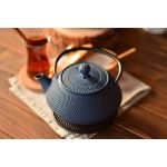 Linden Sümbül Döküm Demlik 750 ml Gök Mavi