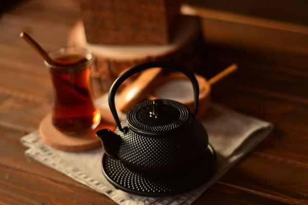 Linden Sümbül Döküm Demlik 300 ml Siyah