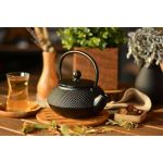 Linden Sümbül Döküm Demlik 750 ml Mat Siyah