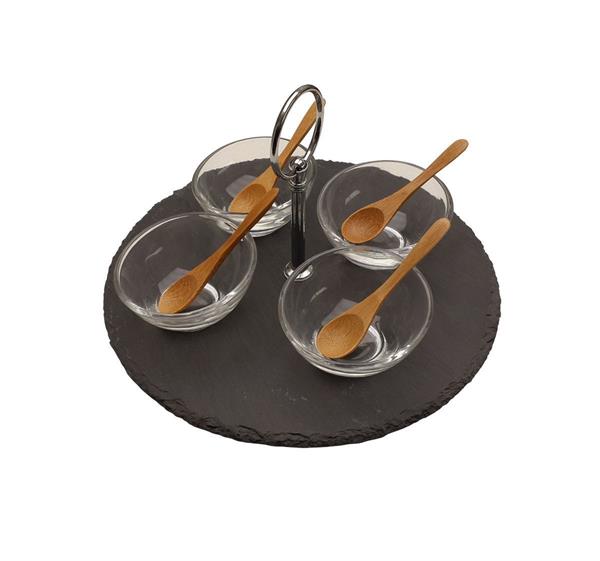 Ruiz 9 Parça Taş Servis Seti