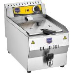 Yağ Tahliye Musluklu Elektrikli Fritöz 10 lt R110