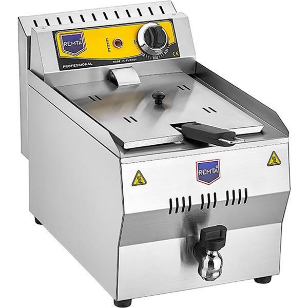 Yağ Tahliye Musluklu Elektrikli Fritöz 10 lt R110