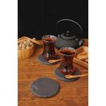 Fuego Taş Bardak Altlığı Yuvarlak