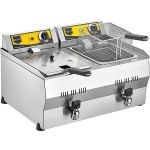 Yağ Tahliye Musluklu Elektrikli Fritöz 10+10 lt R111