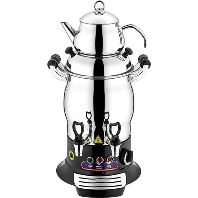 Mini Çift Demlikli Çay Kazanı Makinesi 5 lt R25