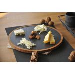 Bambu Altlıklı Yuvarlak Servis Tabağı