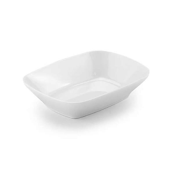 Porelin Köşeli Kayık Tabak 14x10 cm