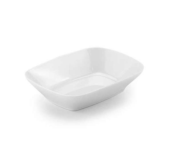 Porelin Köşeli Kayık Tabak 12x8,5 cm