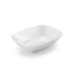 Porelin Köşeli Kayık Tabak 12x8,5 cm