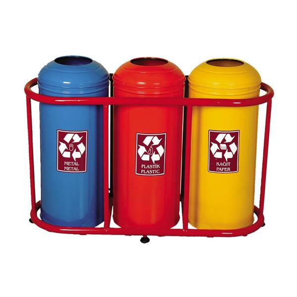 Atık Kutusu Standı Kafes Tipi Boyalı