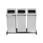 Kare Atık Kutusu Paslanmaz Bazalı