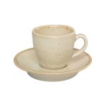 Porselen Seasons Sarı Tabaklı Kahve Finc