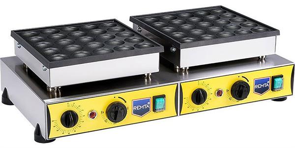 Yuvarlak Çiftli Bubble Pankek Makinesi Elektrikli W27