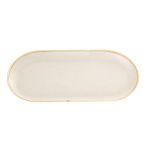 Porselen Seasons Bej Kayık Tabak 30Cm  