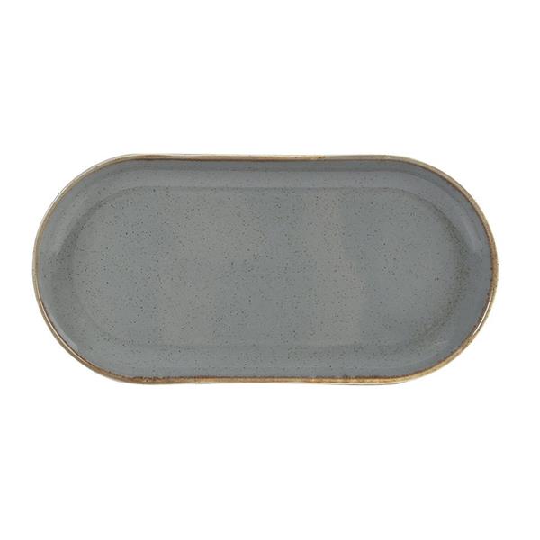 Porselen Seasons Koyu Gri Kayık Tabak 30