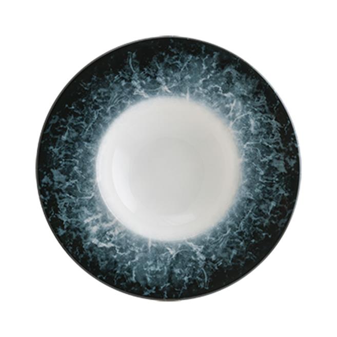 Bonna Sepia Mid Beyaz Banquet Çukur Tabak 28 cm