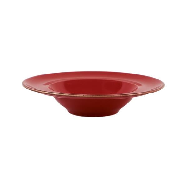 Porselen Seasons Kırmızı Çukur Tabak 26C