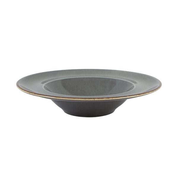 Porselen Seasons Koyu Gri Çukur Tabak 26