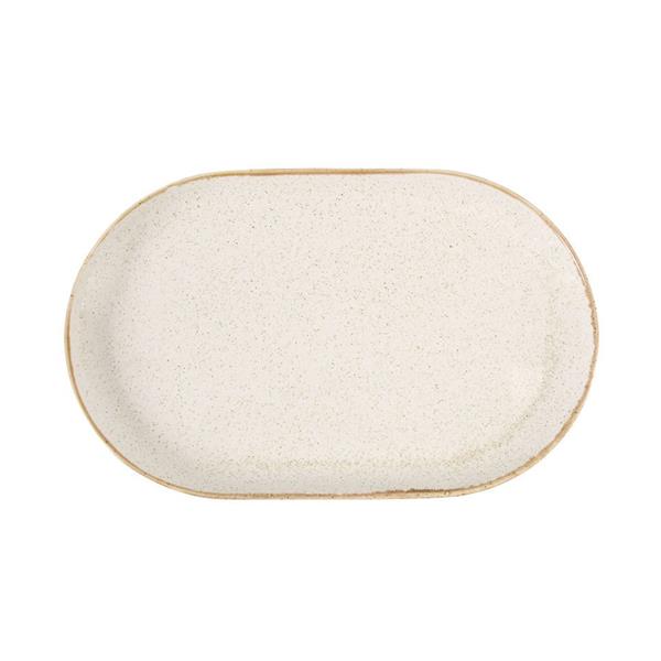 Porselen Seasons Bej Kayık Tabak 32Cm  