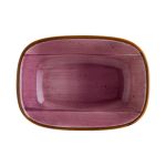 Bonna Aura Blackberry Dikdörtgen Kayık Tabak 14 cm