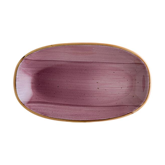 Bonna Aura Blackberry Gourmet Oval Kayık Tabak 15 cm