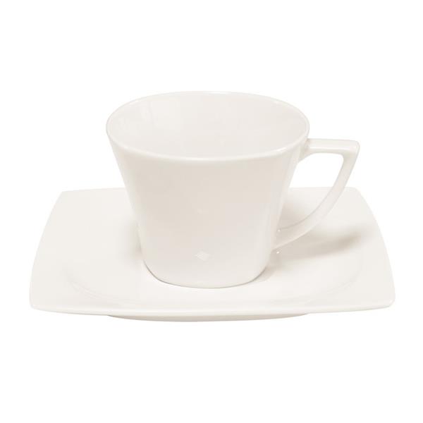 Porselen Riva Alumilite Tabaklı Çay Finc