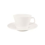 Porselen Silhouette Tabaklı Kahve Fincan