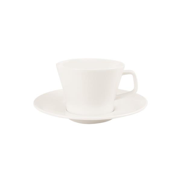 Porselen Silhouette Tabaklı Çay Fincanı 