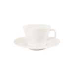 Porselen Silhouette Tabaklı Çay Fincanı 