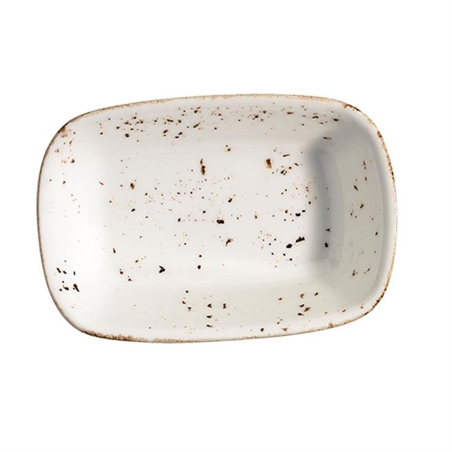 Bonna Grain Gourmet Dikdörtgen Kayık Tabak 17 cm