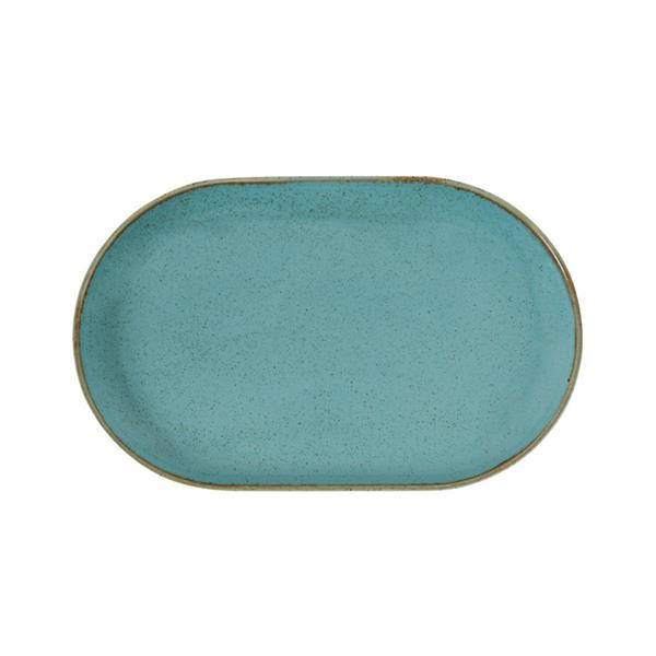 Porselen Seasons Turkuaz Kayık Tabak 32C