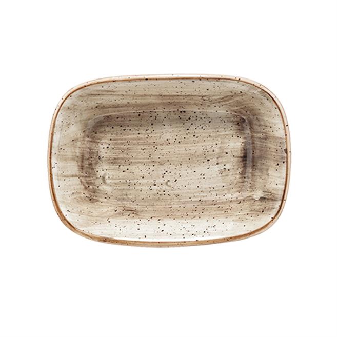 Bonna Aura Terrain Gourmet Dikdörtgen Kayık Tabak 17 cm