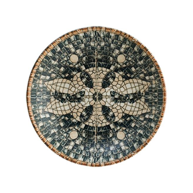 Bonna Mezopotamya Mozaik Siyah Bloom Çukur Tabak 23 cm
