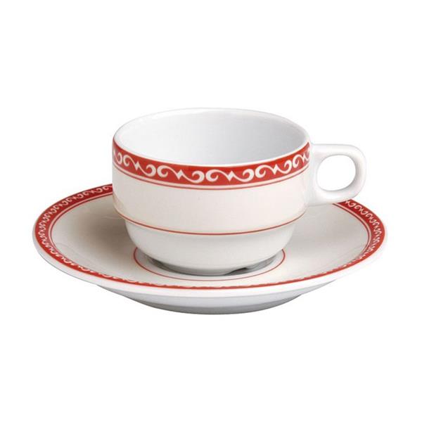 Porselen Daphne Tabaklı Kahve Fincanı 75