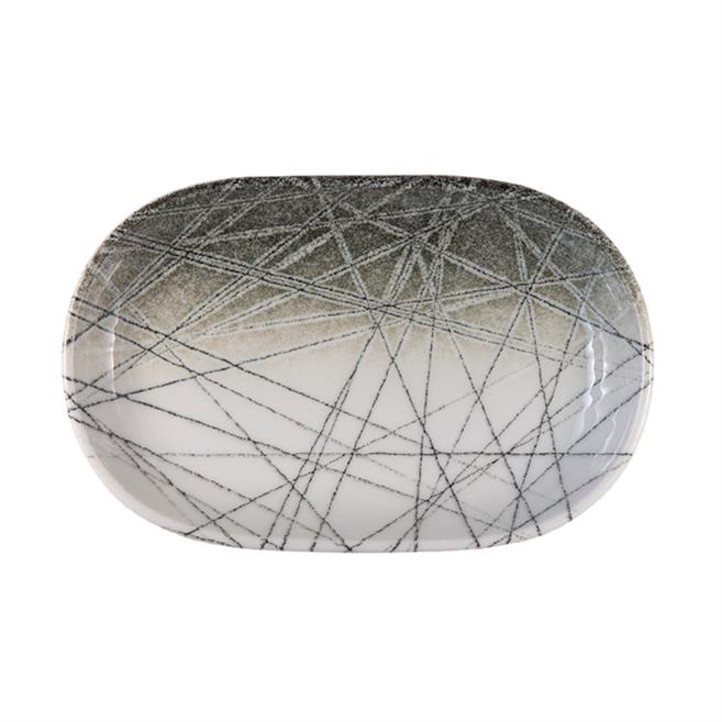 Porser Caos Oval Kayık Tabak 28 cm