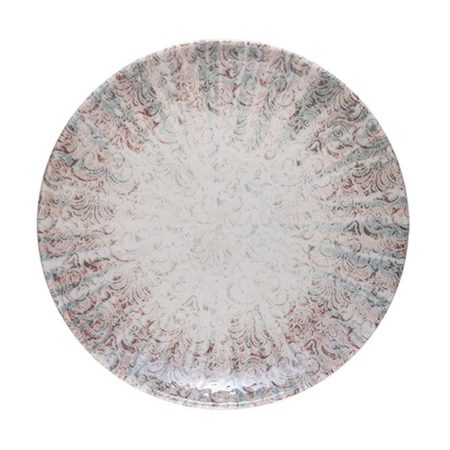 Porser Damask Düz Tabak 17 cm