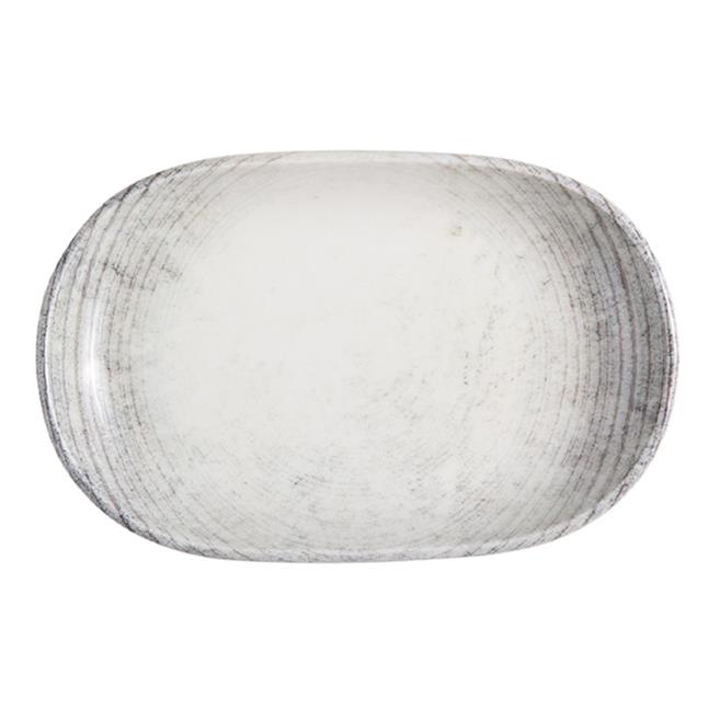 Porser Fume Oval Kayık Tabak 37 cm