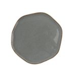 Porselen Pure Seasons Koyu Gri Düz Tabak
