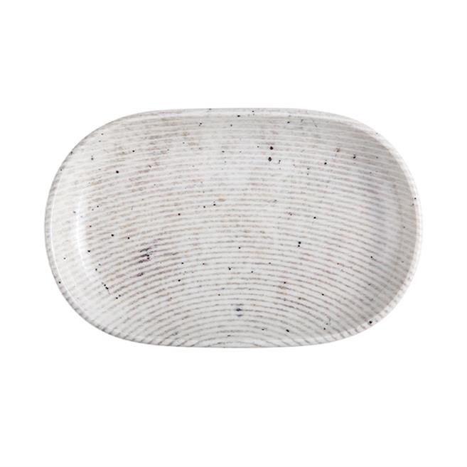 Porser Grigio Oval Kayık Tabak 18 cm