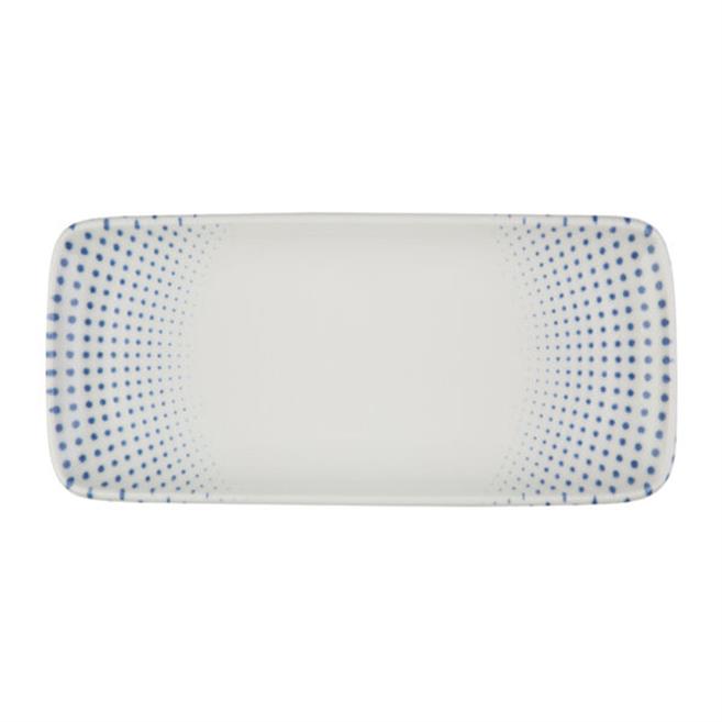 Porser Harmony Blue Quadro Dikdörtgen Tabak 37 cm