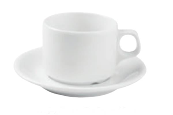 Porselen İstanbul Beyaz Tabaklı Çay Finc